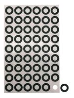 Birllaid 18650 Battery Insulator Ring Self-Adhesive Electrical Insulating Cardboard 216pcs
