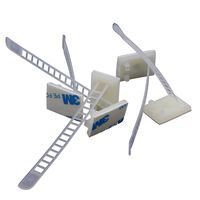 Yongcun Self Adhesive Adjustable Cable Management Tie Cable Organizer Ties Adjustable Cable Ties Pack of 50pcs ACC1770