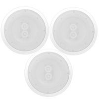 Pyle PWRC82 400W 8" 2 Way Indoor/Outdoor Waterproof Ceiling Speaker (3 Pack)
