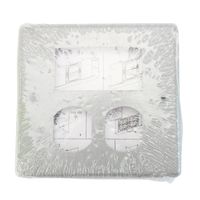 Wiremold Legrand G4047BR 4047 Series Faceplate 2 Gang Duplex Opening, Gray