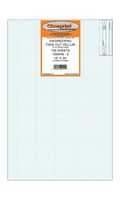Clearprint 1000H Design Vellum Sheets with Architect Title Block and Printed Fade-Out 8x8 Grid, 100% Cotton, 18 x 24 Inches, 100 Sheets (10222522)