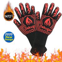SARCCH BBQ Gloves-Protective Grill Mitts,1472℉ Heat Resistant Grilling Gloves,Silicone Kitchen Cooking Oven Mitts, for Grill,Baking,Fireplace, Boiling