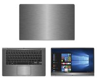 Decalrus - Protective Decal for LG Gram 14Z970 (14" Screen) Laptop Titanium Texture Brushed Aluminum Skin Skins Decal for case Cover wrap BAlgGram_14Z970Titanium