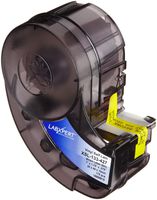 Brady XSL-133-427 Labxpert 1.75" Width x 1" Height, B-427 Self-Laminating Vinyl, Matte Finish Black on White/Translucent Label (175 per Cartridge)