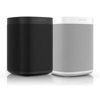 All-new Sonos One - 2-Room Voice Controlled Smart Speaker with Amazon Alexa Built In 2 Pack (1 Black / 1 White)