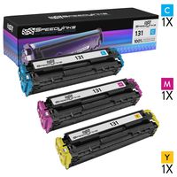 Speedy Inks Remanufactured Toner Cartridge Replacement for Canon 131 (1 Cyan, 1 Magenta, 1 Yellow, 3-Pack)