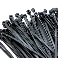 1000-Pack Heavy Duty 4 Inches (18lbs) Zip Cable Tie Down Strap Wire Uv Black Nylon Wrap