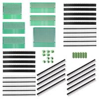 ALLDREI 100 Pcs Double Sided PCB Board Prototype Kit for DIY Soldering Compatible with Arduino Kits