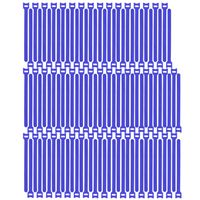 Pasow 100pcs Reusable Fastening Cable Ties Adjustable Wire Management (8 Inch, Blue)