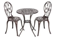 Patio Sense 61490 Arria Bistro Set, Antique Bronze