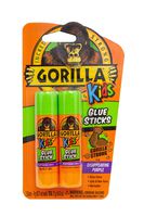 Gorilla Kids Disappearing Purple Glue Sticks, Two 6 gram Sticks, (Pack of 1)