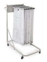Adir Corp. 613 Vertical File Rolling Stand for Blueprints - Sand Beige