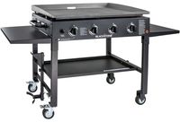 Blackstone 1554 Station-4-burner-Propane Fueled-Restaurant Grade-Professional 36 inch Outdoor Flat Top Gas Grill Griddle Station-4-bur, 36" - 4 Burner