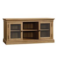 Sauder Barrister Lane Entertainment Credenza, For TV's up to 60", Scribed Oak finish
