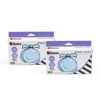 Sassy Disposable Diaper Sacks, 400Count, Blue