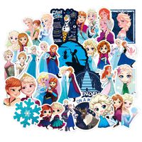 100 Pcs Cartoon Disney The Snow Queen Snow Princess Stickers for Laptop Water Cup Motorcycle Bicycle Skateboard Luggage Decal Graffiti Patches