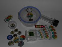 Geocache Container Set - Five Piece DIY Containers with Trade Items Log Sheets