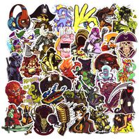 Laptop Stickers, Computer Stickers for Laptop Water Bottles Hydro flask Car Bumper Skateboard Guitar Bike Luggage Waterproof Vinyl Decals Cool Graffiti Stickers Pack (50 Pcs Horror Series B Stickers)