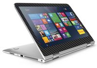 Black Carbon Fiber skin decal wrap skin Case for HP Spectre x360 13.3" Laptop