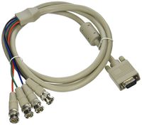 Monoprice 100568 6-Feet HD15 M/BNC M x 4 with FC