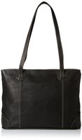 Piel Leather Ladies Computer Tote, Black, One Size