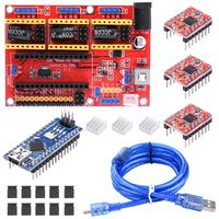 BONROB Nano CNC Engraving Expansion Board w/ A4988 Motor Drivers Heat Sink for Arduino 3D Printer BS015