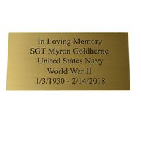 Custom Engraved Personalized Name Plates with Five Lines of Text