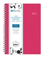 Blue Sky 2017 Weekly & Monthly Planner with Notebook, Wire-O Binding, 5.8" x 8.6", Analeis (19571)