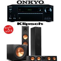 Klipsch RP-280F 3.1 Reference Premiere Home Theater System with Onkyo TX-NR656 7.2-Ch Network A/V Receiver