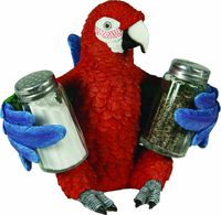 River's Edge Salt and Pepper Shaker Holder (Parrot)