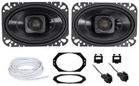 Polk Audio 4x6" Waterproof Front Speaker Replacement For 97-02 Jeep Wrangler TJ