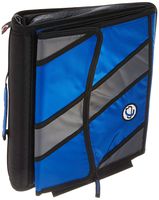 Case-It D-900 3 Ring 1 1/2" Zipper School Binder, Assorted color