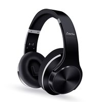 ZoeeTree H1 Bluetooth Headphones over Ear, CSR Hi-Fi Stereo Wireless Foldable Headset with Noise Cancelling, Built-in Mic, 30H PlayTime Deep Bass Headset for Travel Work Cell Phone/TV/ PC - Black