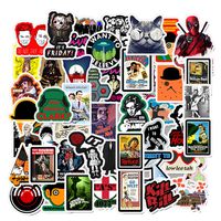 Classic Movies Characters Theme Stickers Laptop Stickers Waterproof Skateboard Snowboard Car Bicycle Luggage Decal 50pcs Pack (Classic Movie Characters)