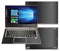 Decalrus - Protective Decal for Lenovo Yoga 910 (14" Screen) Laptop Dark Grey Texture Brushed Aluminum Skin Skins Decal for case Cover wrap BAlenovoYoga910Dark Grey