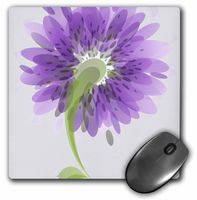 3dRose LLC 8 X 8 X 0.25 Inches Purple Watercolor Flowers Mouse Pad (mp_23470_1)