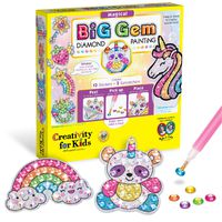 Creativity for Kids Big Gem Diamond Painting Kit - Create Your Own Magical Stickers & Suncatchers - Diamond Art for Kids