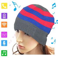 BGJOY Bluetooth Beanie Wireless Bluetooth Hat with Headphones Hands-Free Phone Calls HD Music, Dual Layer, Unisex, Charged via USB, Fully Washable Bluetooth hat for Men Women