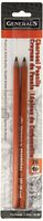 General Pencil 557-2B-BP Generals Charcoal Pencil 2B 2 Each Each, Multicolor