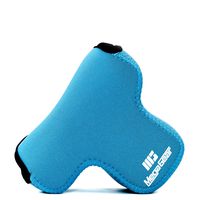 MegaGear ''Ultra Light'' Neoprene Camera Case Bag with Carabiner for Canon EOS M3 Mirrorless Digital Camera with 18-55mm Lens (Blue)