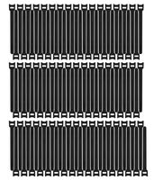 Pasow 100pcs Reusable Fastening Adjustable Cable Ties Wire Management (8 Inch, Black)