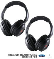 Headphones for Ford, Lincoln & Mazda (2 Pack) by DriveAudio for Explorer, Expedition, Escape, Edge, Excursion, F-150, F-250, F-350, Flex, Freestar, Freestyle, Taurus, MKC MKT MKX Navigator & Aviator