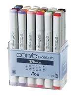 Copic Markers SB24 24-Piece Sketch Set, Basic