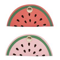 C.R. Gibson Watermelon Headphone Holder Charger Cable Holders, 3'' D, 2 pcs