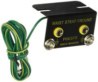 Uxcell a12062900ux0429 1.8M Cable L Shaped Anti Static Wrist Strap Belt Ground Connector