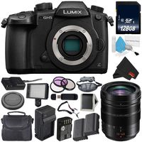 Panasonic Lumix DC-GH5 Mirrorless Micro Four Thirds Digital Camera (Body Only) + Panasonic 12-60mm f/2.8-4 Lens + 128GB Class 10 Memory Card Bundle