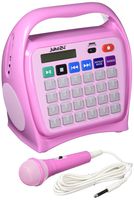Hamilton Buhl Juke24 - Portable, Digital Jukebox with CD Player and Karaoke Function - Pink