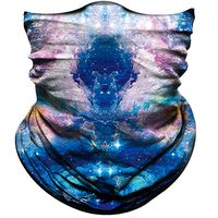 Obacle Seamless Bandana for Rave Face Mask Dust Wind UV Sun Protection Neck Gaiter Tube Mask Headwear Bandana for Women Men Festival Party Motorcycle Riding Fishing Outdoor (Starry Sky Colorful 01)