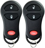 KeylessOption Keyless Entry Remote Car Key Fob Replacement for Jeep 56036859, GQ43VT9T (Pack of 2)