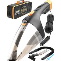 Car Vacuum Cleaner High Power - 110W 12v Corded auto Portable Vacuum Cleaner for Car Interior Cleaning - TWC-02 by ThisWorx for car (Black)